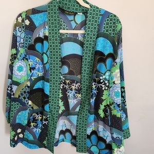 Bob Mackie Wearable Art Cardigan